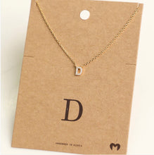 Fame mini initial necklace