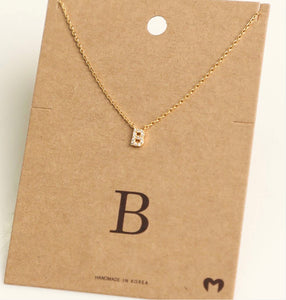 Fame mini initial necklace